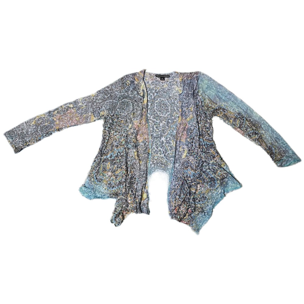 Mirror‎ Image XL Open Front Floral Paisley Print Lightweight Cardigan
(W)